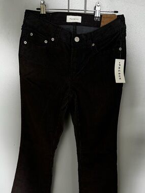 Pacsun Jade Dark Brown Low Rise Corduroy Bootcut Jeans